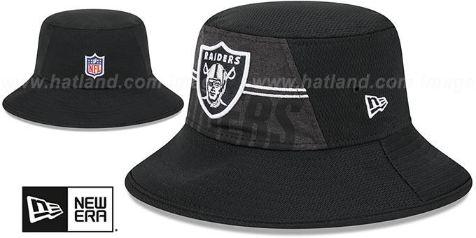 Raiders 2023 'NFL TRAINING CAMP BUCKET' Black Hat by New Era