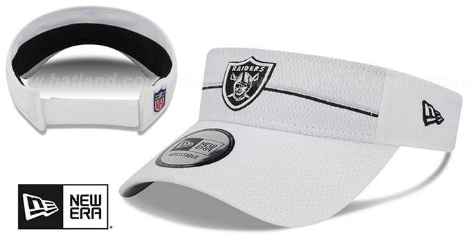 Raiders 2023 'NFL TRAINING CAMP VISOR' White by New Era