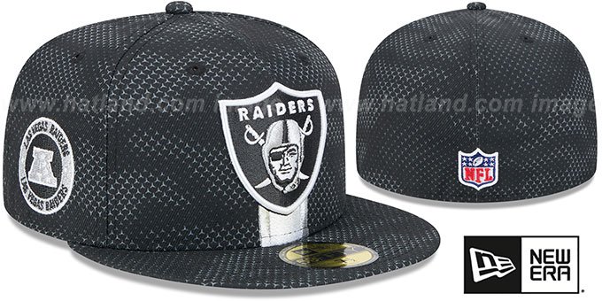 Raiders '2024 NFL SIDELINE' Black Fitted Hat by New Era