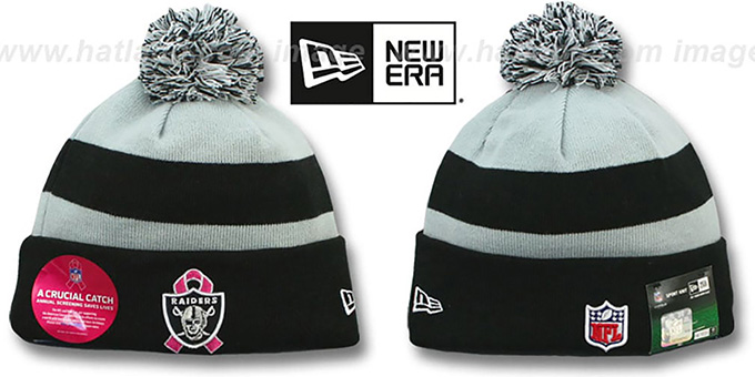 Raiders 'BCA CRUCIAL CATCH' Knit Beanie Hat by New Era