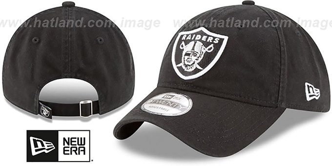 Raiders 'CORE-CLASSIC STRAPBACK' Black Hat by New Era