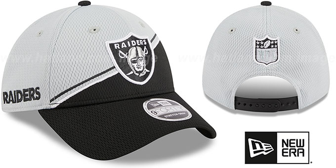 Raiders 'DASHMARK SIDELINE SNAPBACK' Grey-Black Hat by New Era