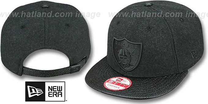 Raiders 'MELTON STINGER STRAPBACK' Hat by New Era