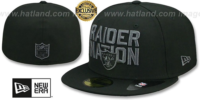 Raiders 'RAIDER-NATION FADEOUT' Fitted Hat by New Era