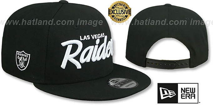 Las Vegas Raiders SCRIPT TEAM-BASIC SNAPBACK Black Hat