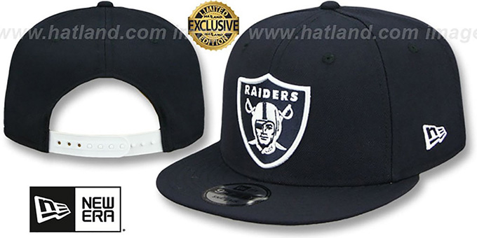 Raiders 'TEAM-BASIC SNAPBACK' Navy-White Hat by New Era