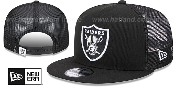 Raiders 'TEAM-BASIC TRUCKER SNAPBACK' Black Hat by New Era