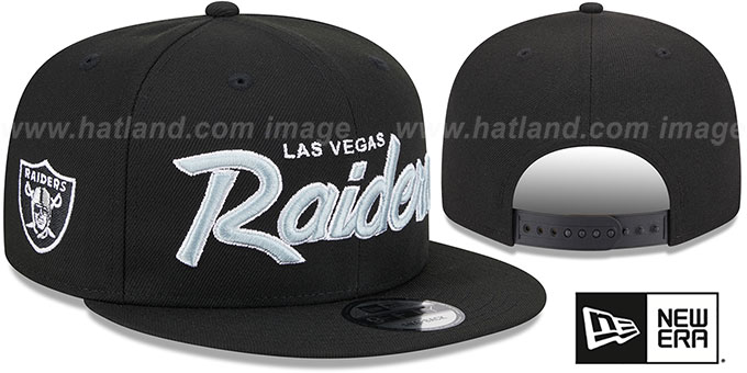 Raiders 'TEAM-SCRIPT SNAPBACK' Black Hat by New Era