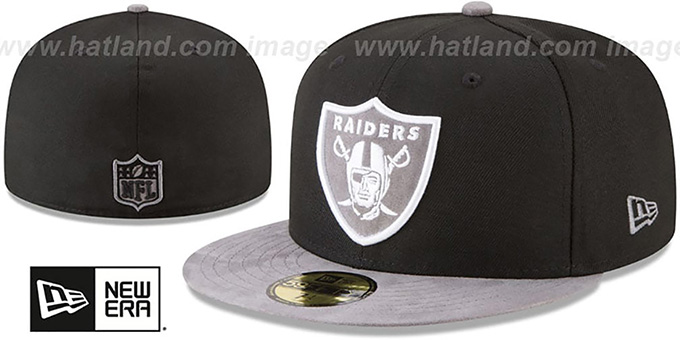 Raiders 'TONAL-CHOICE' Black Fitted Hat by New Era