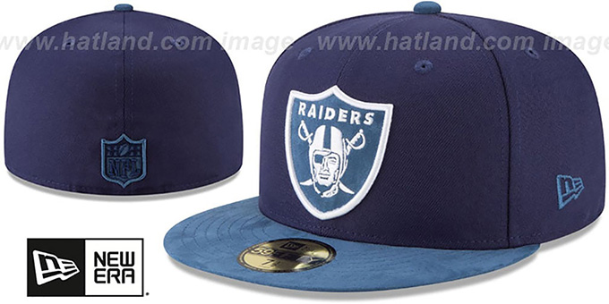 Raiders 'TONAL-CHOICE' Navy Fitted Hat by New Era