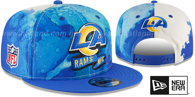 Rams '2022 NFL SIDELINE TIE-DYE SNAPBACK' Hat by New Era