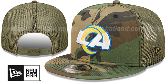 Rams 'ARMY CAMO TRUCKER' Hat by New Era