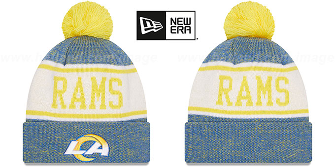 Rams 'BANNER' Knit Beanie Hat by New Era