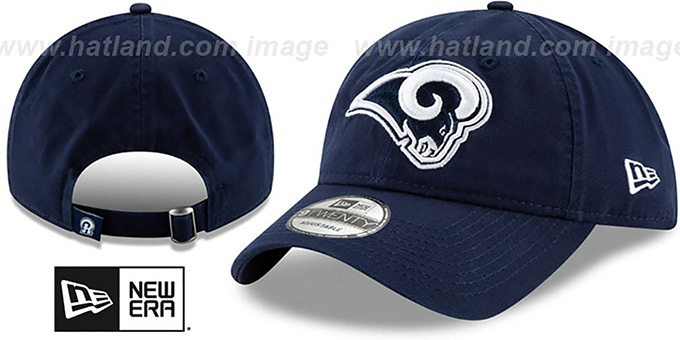 Rams 'CORE-CLASSIC STRAPBACK' Navy Hat by New Era