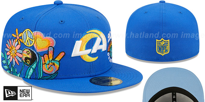 Rams 'GROOVY' Royal Fitted Hat by New Era