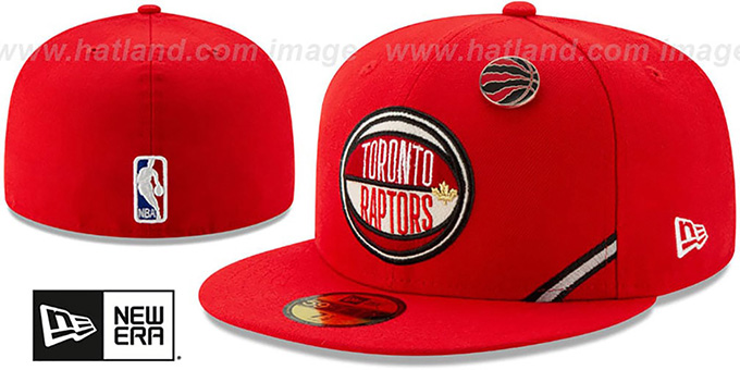 Raptors '2019 NBA DRAFT' Red Fitted Hat by New Era