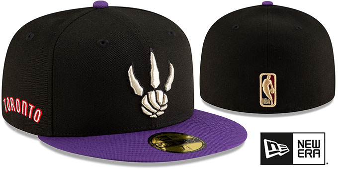 Raptors 'NBA CLASSIX' Black-Purple Fitted Hat by New Era