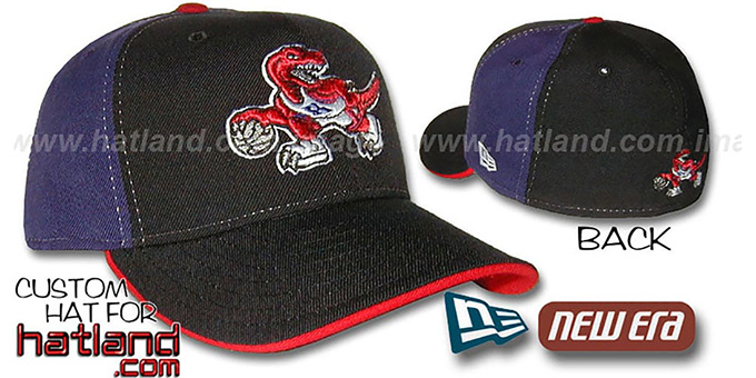 Raptors 'PINWHEEL' Black-Purple Fitted Hat by New Era