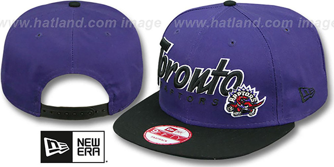 Raptors 'SNAP-IT-BACK SNAPBACK' Purple-Black Hat by New Era