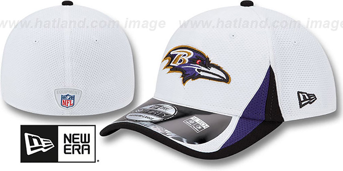 Ravens '2013 NFL TRAINING FLEX' White Hat by New Era