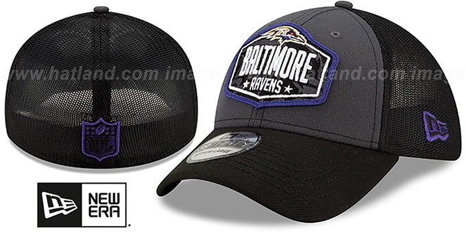 Ravens '2021 NFL TRUCKER DRAFT FLEX'  Hat by New Era