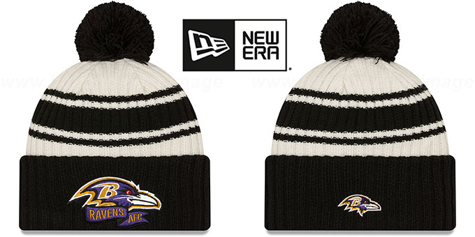 Ravens '2022 NFL SIDELINE' Knit Beanie Hat by New Era