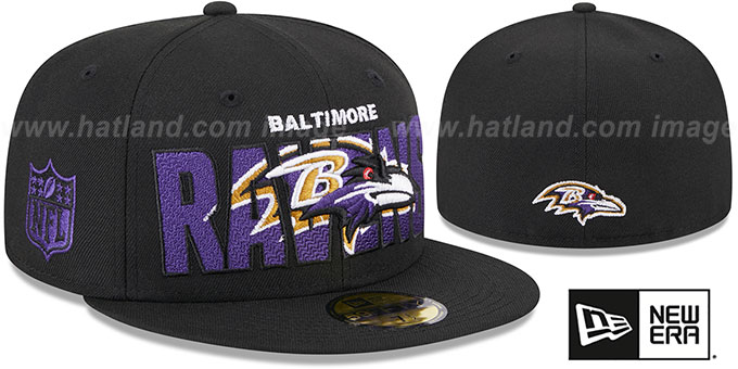 Ravens 2023 'NFL DRAFT' Black Fitted Hat by New Era