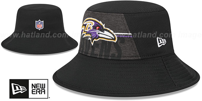 Ravens 2023 'NFL TRAINING CAMP BUCKET' Black Hat by New Era