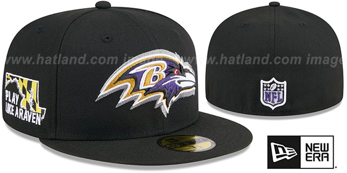 Ravens 2024 'NFL DRAFT' Black Fitted Hat by New Era