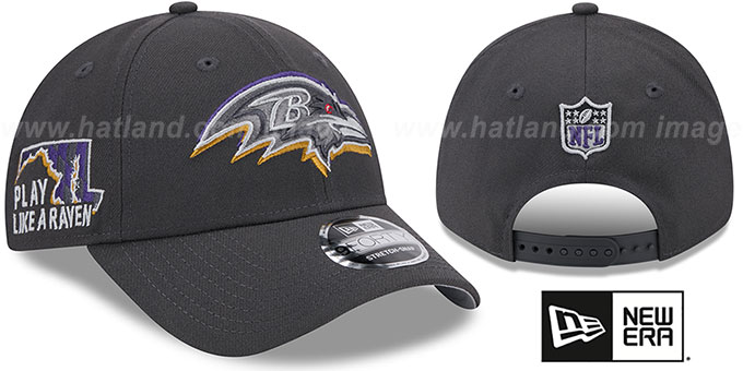 Ravens 2024 'NFL DRAFT STRETCH-SNAP' Grey Hat by New Era