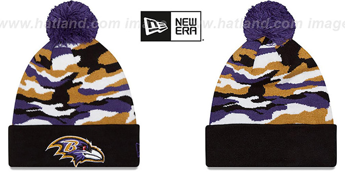 Ravens 'CAMO CAPTIVATE' Knit Beanie Hat by New Era