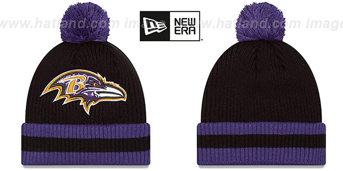 Ravens 'CHILLER FILLER BEANIE' Black-Purple by New Era