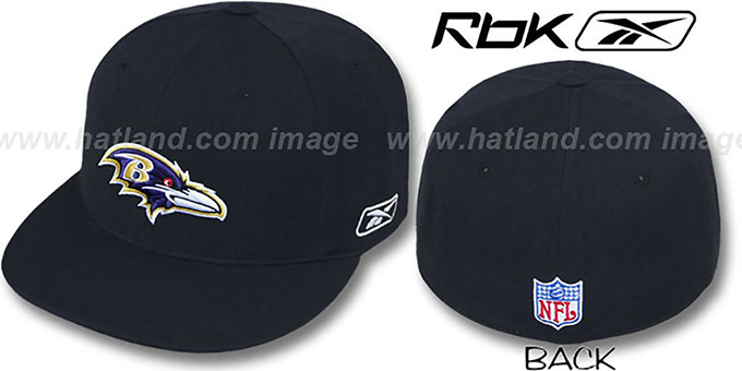 Ravens 'COACHES' Black Fitted Hat by Reebok