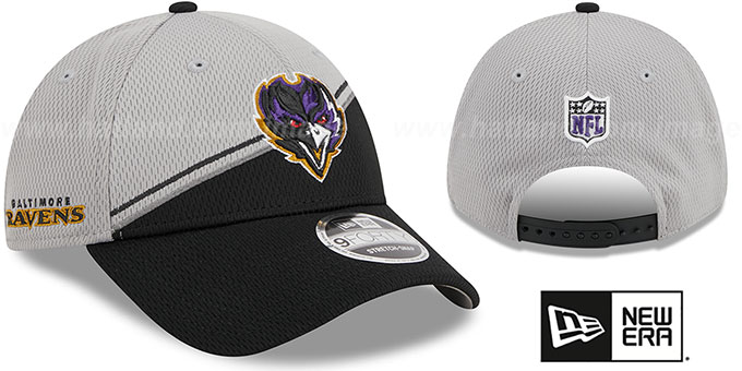 Ravens 'DASHMARK SIDELINE SNAPBACK' Grey-Black Hat by New Era