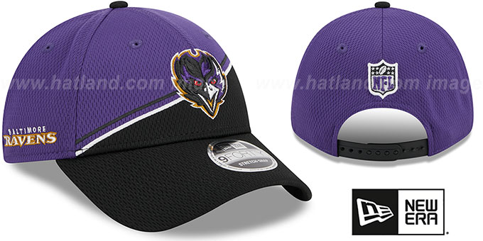 Ravens 'DASHMARK SIDELINE SNAPBACK' Purple-Black Hat by New Era