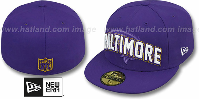 Ravens 'NFL ONFIELD DRAFT' Purple Fitted Hat by New Era