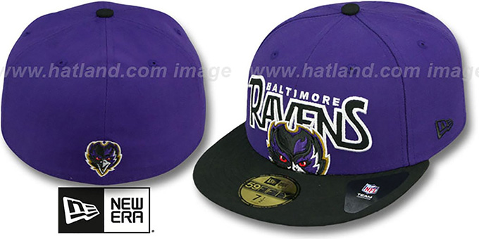 Ravens 'PROFILIN' Purple-Black Fitted Hat by New Era