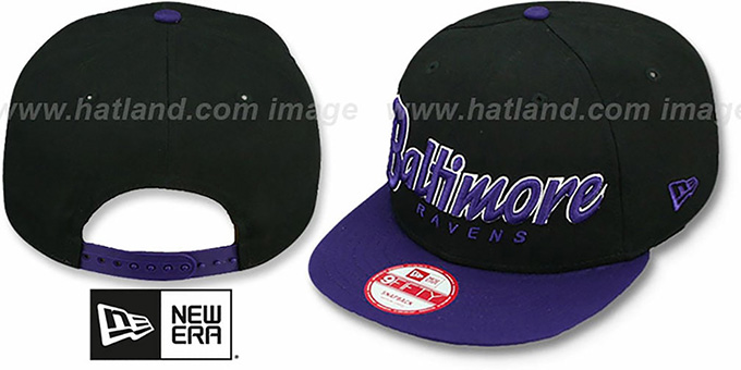 Ravens 'SNAP-IT-BACK SNAPBACK' Black-Purple Hat by New Era