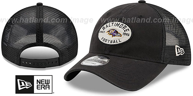 Ravens 'STANDARD TRUCKER SNAPBACK' Black Hat by New Era