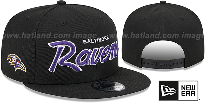 Ravens 'TEAM-SCRIPT SNAPBACK' Black Hat by New Era