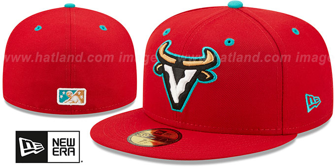 Rawhide 'COPA' Red Fitted Hat by New Era