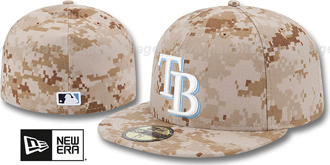 Rays 2013 'STARS N STRIPES' Desert Camo Hat by New Era