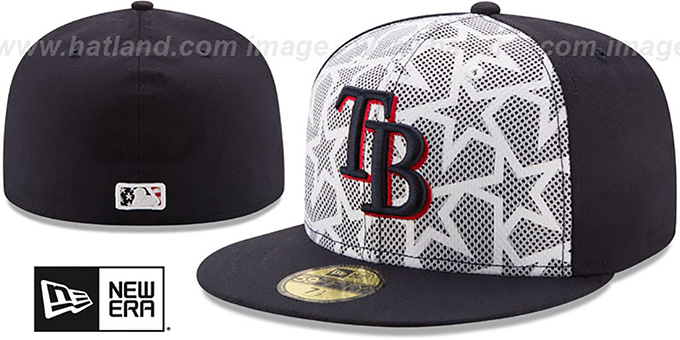 Rays '2016 JULY 4TH STARS N STRIPES' Fitted Hat by New Era