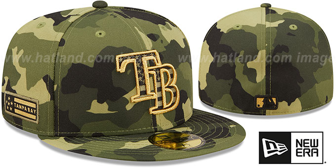 Rays 2022 ARMED FORCES 'STARS N STRIPES' Hat by New Era