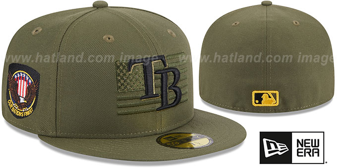 Rays 2023 ARMED FORCES 'STARS N STRIPES' Hat by New Era