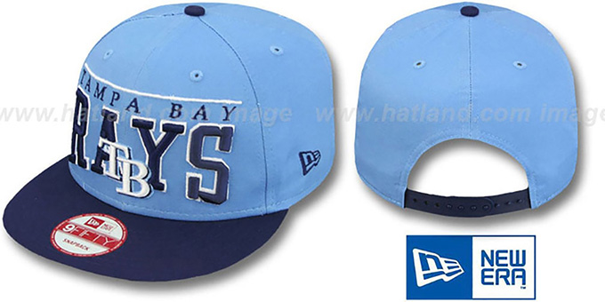 Rays 'LE-ARCH SNAPBACK' Sky-Navy Hat by New Era