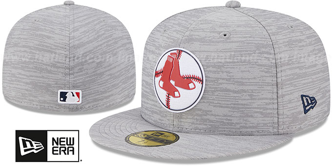 Red Sox '2023 CLUBHOUSE' Heather Grey Fitted Hat by New Era