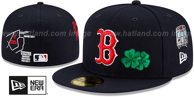 Red Sox 'CITY TRANSIT' Navy Fitted Hat by New Era