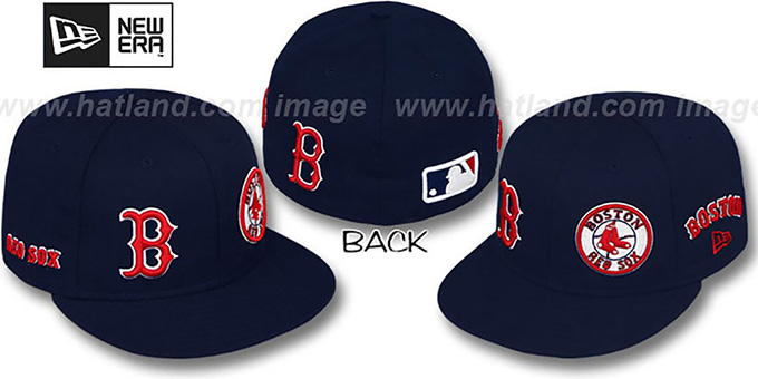 Red Sox 'EVOLUTION' Fitted Hat by New Era - navy