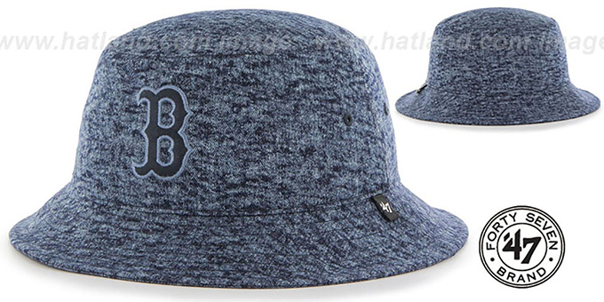 Red Sox 'LEDGEBROOK BUCKET' Navy Hat by Twins 47 Brand